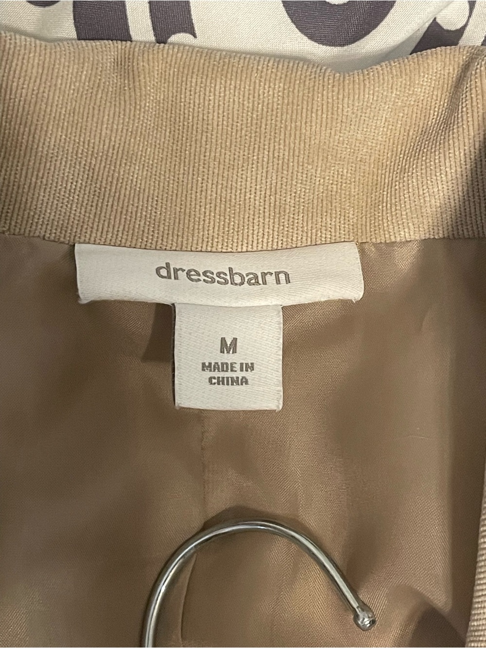 dressbarn Taupe Suede Women's Blazer Jacket - Picture 4 of 6